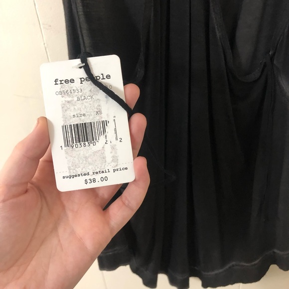 NWT Free People Nectarine Black tank (XS) - Picture 8 of 8